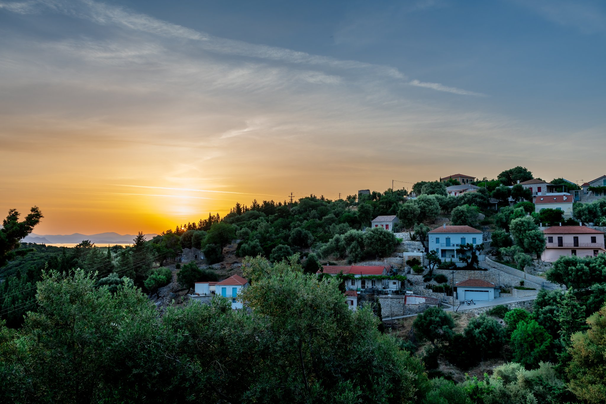 Panorama of Montedoro at Sunset
